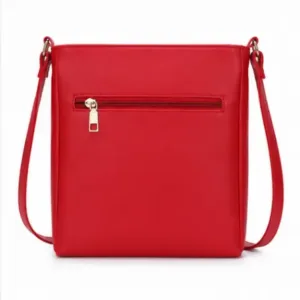 Women's Printed PU Leather Sling Bag | Stylish Crossbody Shoulder Bag for Daily Use ( red, OS )