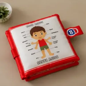 Alphabet Character Kids Pillow – Soft Cotton Printed Baby Pillow | Educational Letter Cushion for Kids ( red, OS )