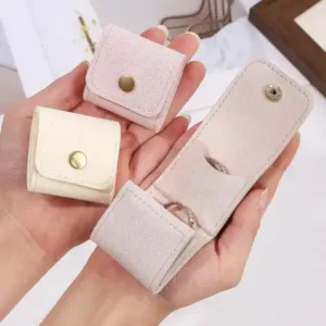 Compact Foldable Jewellery Storage Pouch Wallet with Multi-Ring Organizer | Elegant Travel Jewellery Case for Rings, Earrings & Small Accessories (1 Pc) ( default, OS )