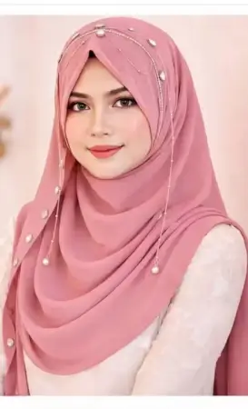 4sIkaU9OKkud0E5c183xo5Pn1aift9v18hKjpu6j.webp Brown Bridal Jhoomar Hijab for Women | Turkish Ready-to-Wear Chandelier Hijab | Wedding & Party Wear Designer Georgette Hijab ( pink, Standard )