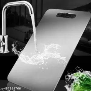 Stainless Steel Chopping Board for Kitchen – Heavy-Duty Cutting Board for Vegetables, Fruits, Meats (31 x 21 cm). ( default, Standard ).