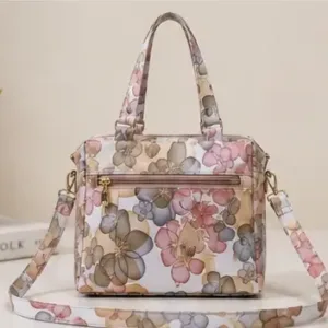 Women's Printed PU Leather Handbag – Stylish Shoulder & Crossbody Tote Bag with Adjustable Sling ( default, OS )