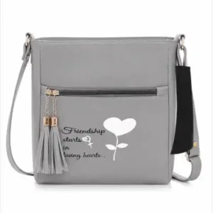 Women's Printed PU Leather Sling Bag | Stylish Crossbody Shoulder Bag for Daily Use ( silver, OS )