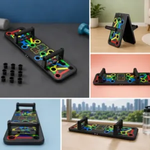 15-in-1 Push-Up Board – Multifunction Color-Coded Push-Up Training System for Home Gym & Strength Workout ( black, OS )