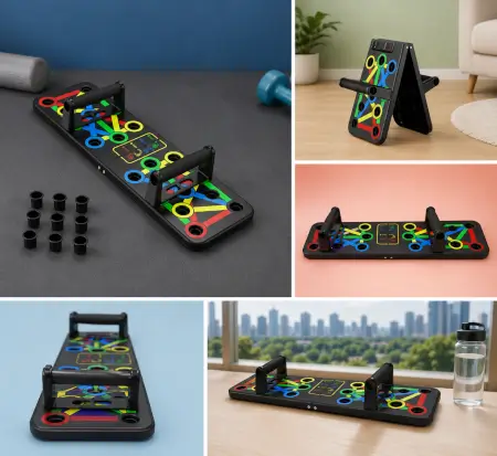 Nbq2yYZ1WAHi8bg3F6yBUXnOd62FJIj79l0ynLiM.webp 15-in-1 Push-Up Board – Multifunction Color-Coded Push-Up Training System for Home Gym & Strength Workout ( black, OS )