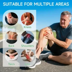 Knee Pain Relief Patches - Natural Herbal Knee Patch for Pain & Inflammation - Breathable, Long-Lasting, Comfortable, Non-Allergic - 10 Patches ( green, Standard )