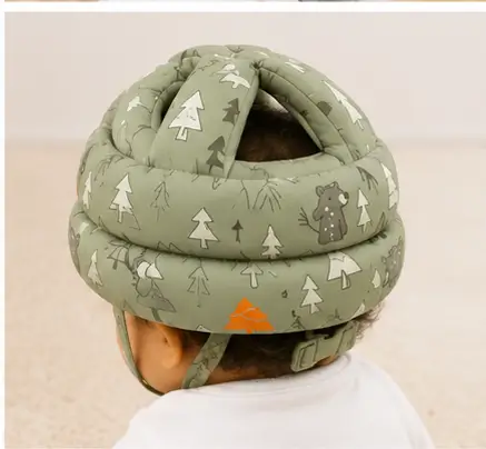 Scm1GkZ4tSaDTIoVTtGDVpsr1Y4jCdKuEWWocOud.webp Baby Safety Helmet Head Protector Cap – Adjustable Soft Protective Helmet for Crawling, Walking & Toddler Safety ( green, OS )