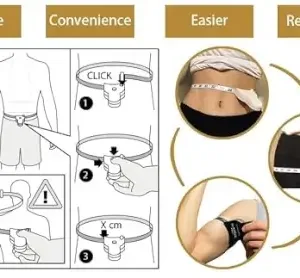 Body Measuring Tape – Retractable 150 cm Measuring Tape for Waist, Body & Fitness Measurements ( white, OS )