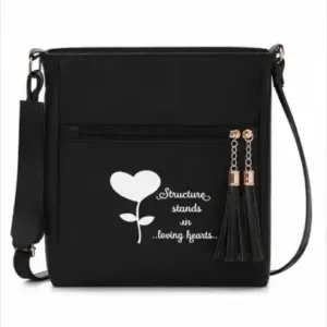 Women's Printed PU Leather Sling Bag | Stylish Crossbody Shoulder Bag for Daily Use ( black, OS )