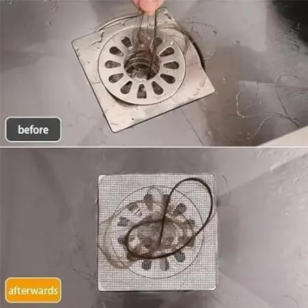 UnarqowvJCTSGtvxLGz2F8rJ30so69mjOBVgfz4I.webp 10 Pcs Shower Drain Mesh Stickers | Disposable Hair Catcher Drain Covers | Bathroom Floor Drain Filter for Sink, Bathtub, Laundry & Kitchen ( default, OS )