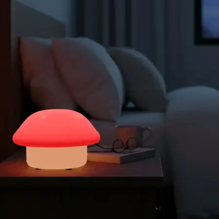 Xk2iQovJaDGxt7DzCYNMrxMGZ4NkLO80m1Y9GQDr.webp Mushroom Shaped LED Night Light – Soft Glow Decorative Lamp for Bedroom, Kids Room & Bedside ( red, OS )