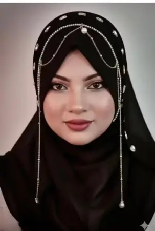 YqkIUkCdMqatmIH8YWkAeBO2fXTtRZfMUdiFE4EY.webp Brown Bridal Jhoomar Hijab for Women | Turkish Ready-to-Wear Chandelier Hijab | Wedding & Party Wear Designer Georgette Hijab ( black, Standard )