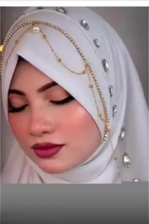 ZTyByZTuJ8AYsQWumQASw2LHvKwyQargUTjQwrr3.webp Brown Bridal Jhoomar Hijab for Women | Turkish Ready-to-Wear Chandelier Hijab | Wedding & Party Wear Designer Georgette Hijab ( white, Standard )