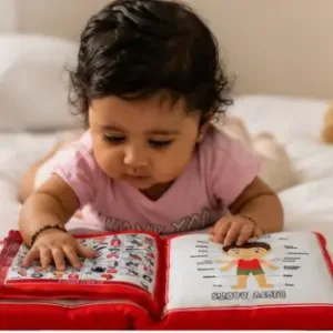 Alphabet Character Kids Pillow – Soft Cotton Printed Baby Pillow | Educational Letter Cushion for Kids ( red, OS )