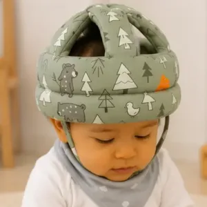 Baby Safety Helmet Head Protector Cap – Adjustable Soft Protective Helmet for Crawling, Walking & Toddler Safety ( green, OS )