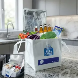 Insulated Thermal Lunch Bag (1 Pc, 23x20 Cm) ( default, Standard )
