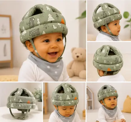 jzSb7uI0KPoeJEcql3zh1ybIdGnqNeCrm0yqXtim.webp Baby Safety Helmet Head Protector Cap – Adjustable Soft Protective Helmet for Crawling, Walking & Toddler Safety ( green, OS )