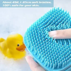 Silicone Bath Body Brush with Shampoo Dispenser Soft Scrubber ( default, Standard )