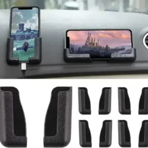 Bracket Mobile Holder – Multi-Purpose Car Dashboard Phone Stand for Vertical & Horizontal Viewing ( black, OS )