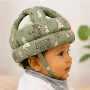 Baby Safety Helmet Head Protector Cap – Adjustable Soft Protective Helmet for Crawling, Walking & Toddler Safety ( green, OS )