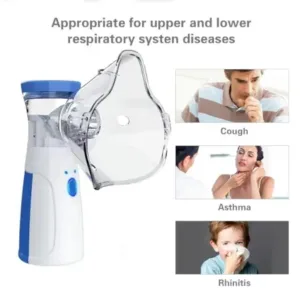 Mini Portable Mesh Nebulizer – Compact Handheld Nebulizer Machine for Convenient Respiratory Care ( white, OS )