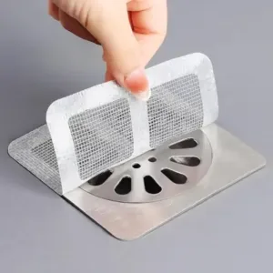 10 Pcs Shower Drain Mesh Stickers | Disposable Hair Catcher Drain Covers | Bathroom Floor Drain Filter for Sink, Bathtub, Laundry & Kitchen ( default, OS )