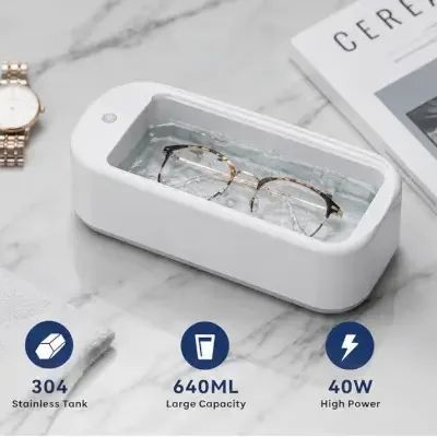 Ultrasonic Jewellery Cleaner Machine – Portable Sonic Cleaning Device for Gold, Silver, Rings, Watches & Spectacles ( default, OS )